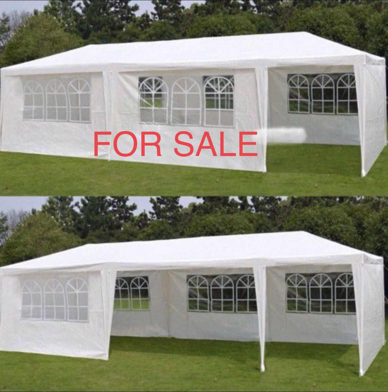 10x30 wedding party tent outdoor canopy teng with 8 side walls white FOR SALE Carpa