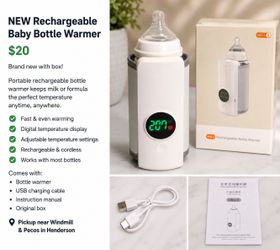 NEW Portable Rechargeable Bottle Warmer – $25