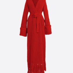 Hanifa Miya Knit Dress - Red