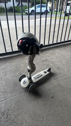 Scoot and ride + helmet