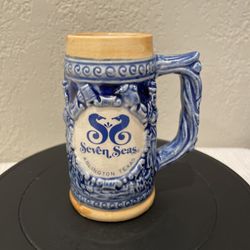 Rare 1970s Seven Seas Arlington TX Souvenir Mug – Short-Lived Theme Park Collectible