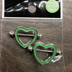 Heart Nipple Rings