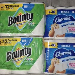 Bounty,charmin 