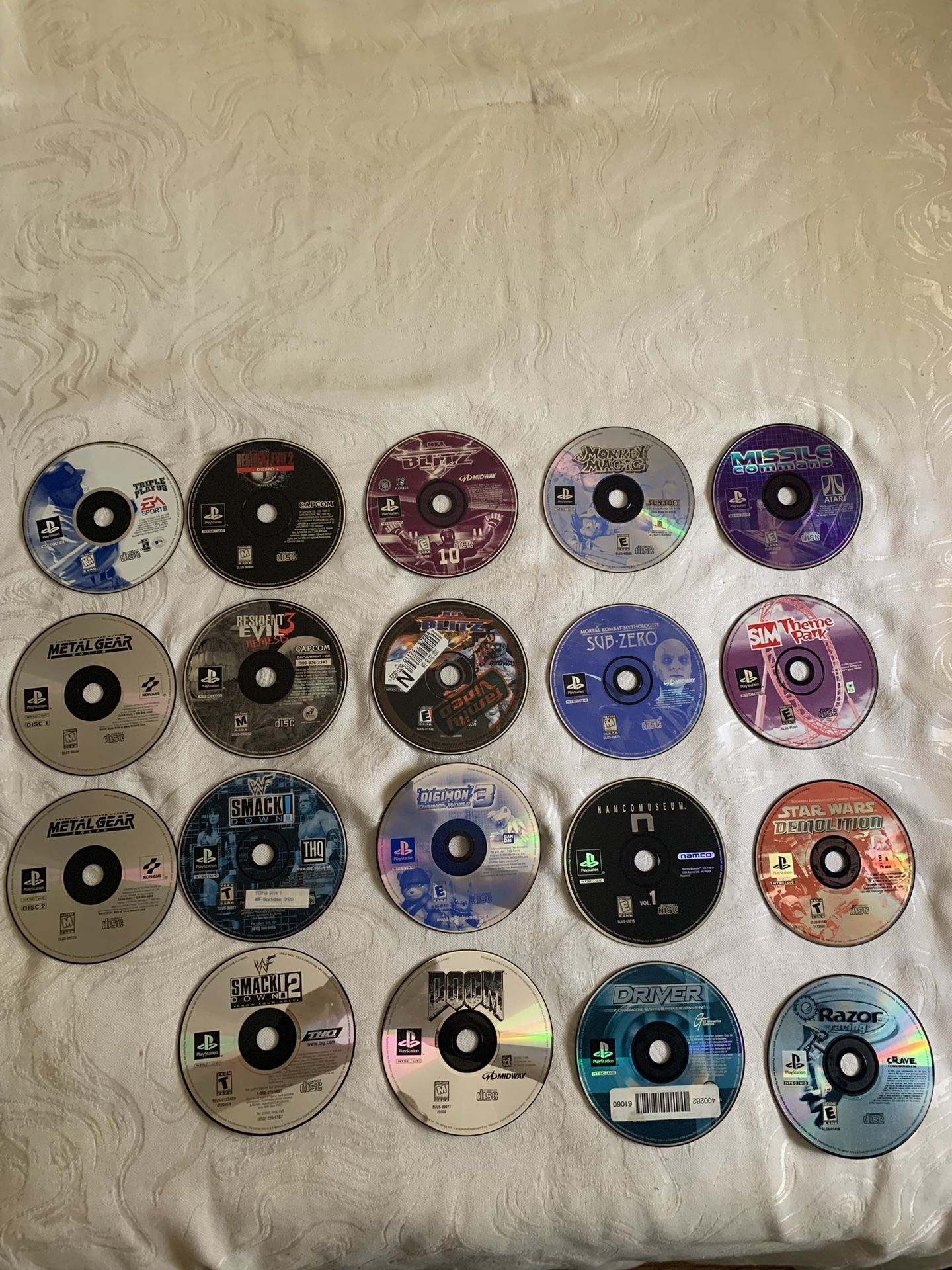 PlayStation 1 Games Disc Only All In Great Working Condition!
