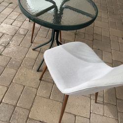 table with 2- chairs 