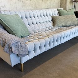 Designer Velvet Coach Sofa