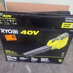 40V 120 MPH 550 CFM Cordless Battery Leaf Blower With 4.0 Ah Battery and Charger 