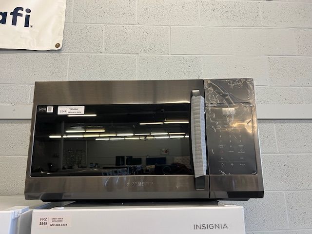 BLACK STAINLESS OVER THE RANGE MICROWAVE