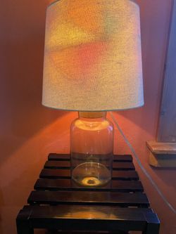 Large “Jar” Lamp- Stained Glass Lightbulb