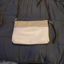 Reed Modern American Luxury Woman Crossbody Shoulder Beige Purse 8x11"

