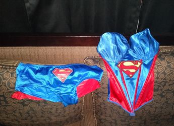 Superman super woman corset halloween costume