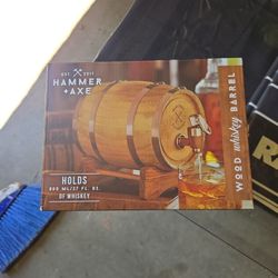 Hammer + Axe Whiskey Barrel