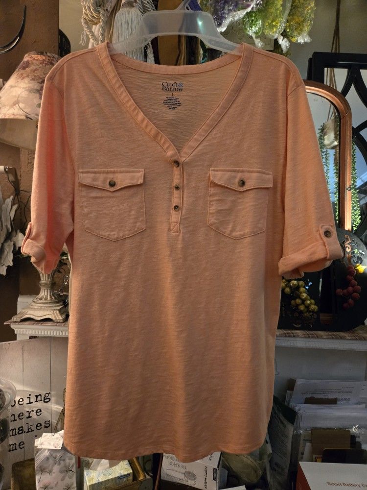 Ladies large, craft and barrow V Neck pull over.