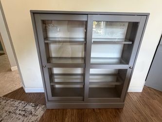 Ikea Havsta Cabinet with Sliding Glass Doors