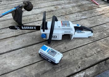 Hart 40V Brushless chainsaw & weed whacker package