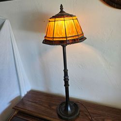 Vintage amber lamp