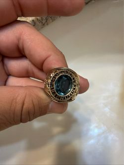 Us army vintage ring 18k gold