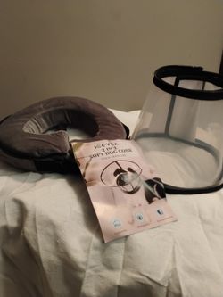 2-in-1 Soft Dog Cone / Soft Recovery Collar - Size 5