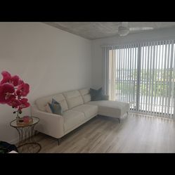 Light Beige Chaise Sectional