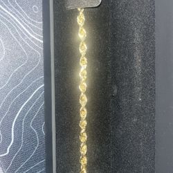 14k Gold Rope Bracelet 