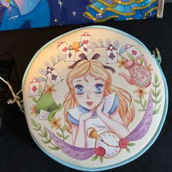 DISNEY Loungefly Alice In Wonderland Crossbody Purse-Wallet In Profile (Price Is Firm)