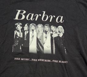 Never worn Barbra Streisand decades concert  XL t-shirt asking what I paid at the concert