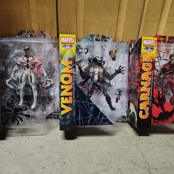 NEW: Marvel Select Venom, Carnage, Anti-Venom