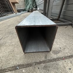 Galvanized Tubing 6'' x 6'' x 20ft 7guage