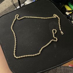 10k Rope Necklace - Gold