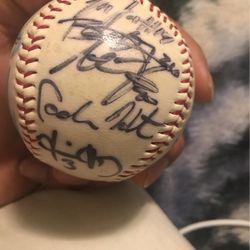 Signed Baseball From The 2007 Minor League Championship Fort Wayne Wizards