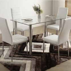 Modern Dining Set With Chairs- Only $399- Finance Available $39 Down 