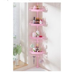 pink shower caddy