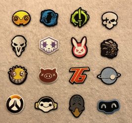 From the video game OverWatch new 16 iron on patches