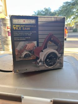 Chicago Electric 4” Dry-Cut Handheld Tile Saw