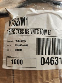 16/2C 7XBC NS VNTC 600V E1 WIRE
