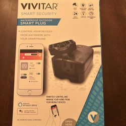 VIVITAR SMART SECURITY Waterproof Outdoor Smart Plug 