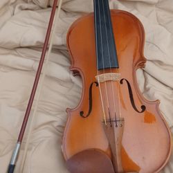 4/4 Violin Adult Size With Bow Wood Components 