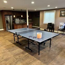 JOOLA Inside 15mm Ping Pong Table w/ Net, Paddles & Balls – Great Condition