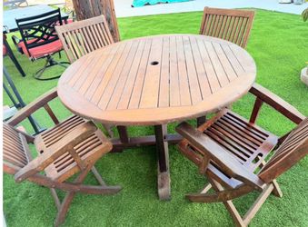 Patio teak set