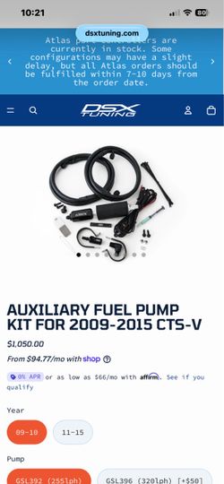 DSX Tuning Auxiliary Fuel Pump Kit 2009-2015 CTS-V