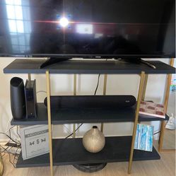 Blue And Gold Tv Stand