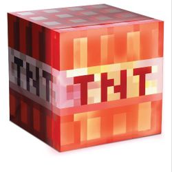 Minecraft TNT Square Thermoelectric Mini Fridge, 10.4" x10" x10", 6.7L