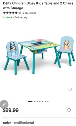 Bluey table and chair
