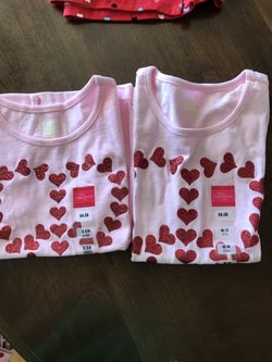 Little Girls Valentine shirts