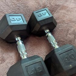 40lb Dumbbell Set 