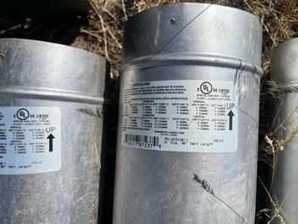 Natural gas chimney pipe