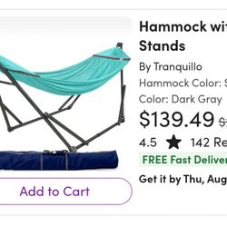 Hammock With Stand And Backpack Ice chest 