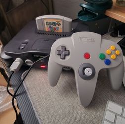 Nintendo 64 Console Bundle – Pikachu Controller + Japanese Games