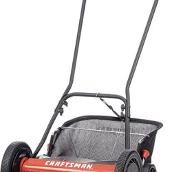 Craftsman 1816-16CR 16-Inch 5-Blade Push Reel Lawn Mower with Grass Catcher,  Red for Sale in Chicago, IL - OfferUp
