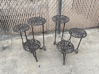 Wrought iron plant stands